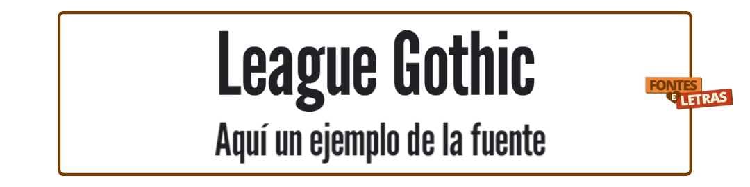 League Gothic-Baixar-fontes-letras-gratis
