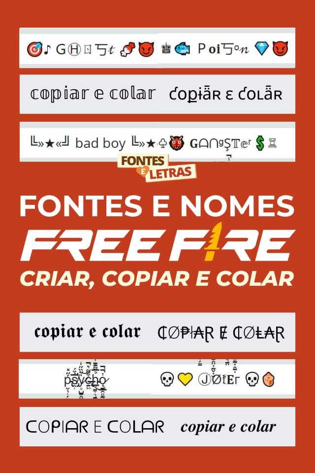 nomes com simbolos free fire